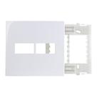 Placa margirius sleek 4x4 2 módulo com suporte pa016021 branco 673226 Placa margirius sleek 4x4 2 módulo com suporte pa016021 branco 673226