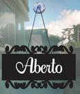 Placa MDF Aberto Fechado 25x19cm Preto e Branco Alto Relevo com Ventosa Placa MDF Aberto Fechado 25x19cm Preto e Branco Alto Relevo com Ventosa
