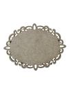 Placa MDF Cru Artesanato Design Oval Arabesco 30CM