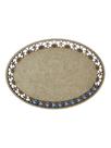 Placa MDF Cru Artesanato Design Oval Florido Liso 30CM