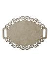 Placa MDF Cru Artesanato Design Oval Perola Liso 30CM