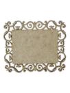 Placa Mdf Cru Artesanato Design Quadrado Arabesco Liso 40Cm