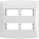 Placa Mectronic Petra 4X4 - 4 Modulos Branca - 82044