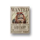 Placa Metal decoração 20x28 cartaz procurado Usop One Piece