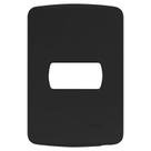 Placa Miluz 4x2 1 Módulo com Suporte Preto Schneider Placa Miluz 4x2 1 Módulo com Suporte Preto Schneider