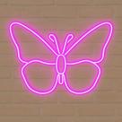 Placa Neon LED Borboleta Decoração Criativa e Moderna 60x47 cm Placa Neon LED Borboleta Decoração Criativa e Moderna 60x47 cm