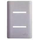 Placa Novara Aco 4x2 2 Interruptores