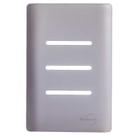 Placa Novara Aco 4x2 3 Interruptores Placa Novara Aco 4x2 3 Interruptores