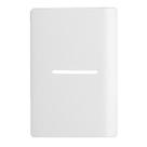 Placa Novara Branco 4x2 1 Interruptor com Suporte Dicompel