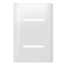 Placa Novara Branco 4x2 2 Interruptores com Suporte Dicompel