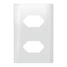 Placa Novara Branco 4x2 Tomada Dupla com Suporte Dicompel