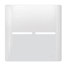 Placa Novara Branco 4x4 2 Interruptores com Suporte Dicompel