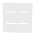 Placa Novara Branco 4x4 4 Interruptores Com Suporte Dicompel