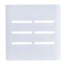 Placa Novara Branco 4x4 6 Interruptores Com Suporte Dicompel