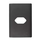 Placa Novara Grafite 4x2 Tomada Com Suporte Dicompel