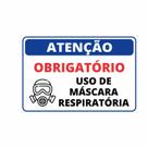 Placa Obrigatório Uso de Máscara Respiratória