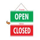 Placa Open_Closed - Cordão E Ventosa - 15x35 cm Placa Open_Closed - Cordão E Ventosa - 15x35 cm