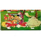 Placa Os Flintstones - Hanna Barbera em Metal com Relevo