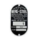 Placa Oval Horizontal 130MM x 72MM 1Ton A 3Ton 15171385 BERG STEEL Placa Oval Horizontal 130MM x 72MM 1Ton A 3Ton 15171385 BERG STEEL