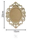 Placa Oval Trabalhada Lisa c/ Fundo MDF - 20x15cm Placa Oval Trabalhada Lisa c/ Fundo MDF - 20x15cm