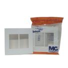 Placa p/ 6 x modulo Clean Branco Fosco 4x4 Margirius
