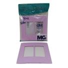 Placa P/ 6 X Modulo Sleek Affeto Rosa 4x4 Margirius