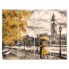 Placa Painel Decorativa em MDF Foto Casal Flores Amarela Kit Placa Painel Decorativa em MDF Foto Casal Flores Amarela Kit