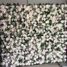 Placa Painel Floral com Rosas artificiais 1 metro Jardim Vertical Floral
