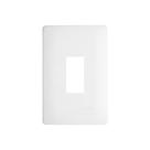 Placa para 1 Módulo Vertical 4x2 Habitat Branca - Fame