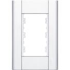 Placa para 3 Módulos Horizontais 4x2 Modulare Branca - Fame