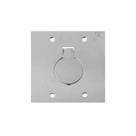 Placa para Caixa de Piso 4x4" 1 Tomada NBR14136 20A Inox PL80/2 Olivo