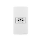 Placa Para Condulete Caixa 1" Com Tomada Margirius Sleek 2p+t 20a Branca Branco Placa Para Condulete Caixa 1" Com Tomada Margirius Sleek 2p+t 20a Branca Branco