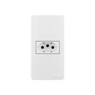 Placa para Condulete Caixa 1" com Tomada MarGirius Sleek 2P+T 20A Branca Placa para Condulete Caixa 1" com Tomada MarGirius Sleek 2P+T 20A Branca