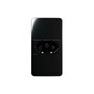 Placa Para Condulete Caixa 3/4" Com Tomada Margirius Sleek 2p+t 20a Preto Ebony Preto Placa Para Condulete Caixa 3/4" Com Tomada Margirius Sleek 2p+t 20a Preto Ebony Preto