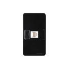Placa para Condulete Caixa 3/4" com Tomada para Rede de Informática MarGirius Sleek RJ45 Cat6 Ebony