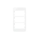 Placa Para Condulete Com Suporte Margirius Sleek Caixa 3-4 Para 3 Módulos Branca Placa Para Condulete Com Suporte Margirius Sleek Caixa 3-4 Para 3 Módulos Branca