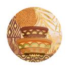 Placa para Decoração em MDF Adesivado 20cm Bacias Africanas