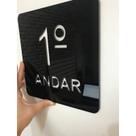 Placa Para Identificação De Andar- 1 unidade