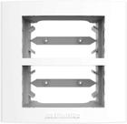 Placa Para Móveis 2 Módulos Com Suporte Branca Alumbra Pro Placa Para Móveis 2 Módulos Com Suporte Branca Alumbra Pro