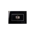 Placa para Móveis 65x45 com Tomada Antena de TV MarGirius Sleek para Cabo Coaxial Preto Ebony