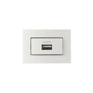 Placa para Móveis 65x45 com Tomada Carregador USB-A MarGirius Sleek 1A 5W Branca
