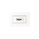 Placa para Móveis 65x45 com Tomada HDMI MarGirius Sleek Branca