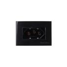 Placa Para Móveis 65x45 Com Tomada Margirius Sleek 2p+t 20a Preto Ebony