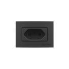 Placa para Móveis 65x45 com Tomada MarGirius Sleek Colors 2P+T 10A Grafite