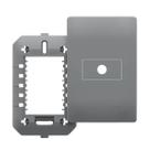 Placa Para Saida De Fio 4x2 Com Suporte Onix - Fame