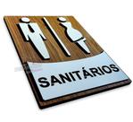 Placa para sanitários WC banheiro indicativa mdf 6mm
