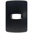Placa para Tomada e Interruptor 4X2 com 1 Posto Horizontal Preta Gracia Maxx Alumbra 85691 Placa para Tomada e Interruptor 4X2 com 1 Posto Horizontal Preta Gracia Maxx Alumbra 85691