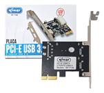 Placa PCI-E com 2 Portas USB 3.0 Plug and Play