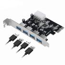 Placa Pci-e com 4 Portas USB 3.0 até 5Gbps PC Desktop Knup PC-05