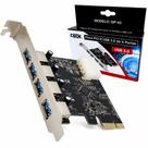 Placa PCI-E USB 3.0 4 Portas Dex DP-43 5Gbps Placa PCI-E USB 3.0 4 Portas Dex DP-43 5Gbps